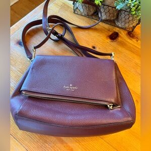 Kate Spade Plum Leather Crossbody Bag